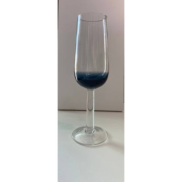 Vintage Champagne glasses red and blue, set of 2 - Picture 3 of 7